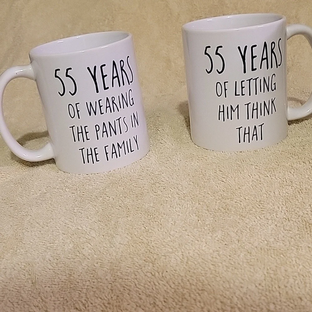 55 Years Anniversary His/Her Argument Who Wears The Pants Vs Lettting Think That - Picture 4 of 6